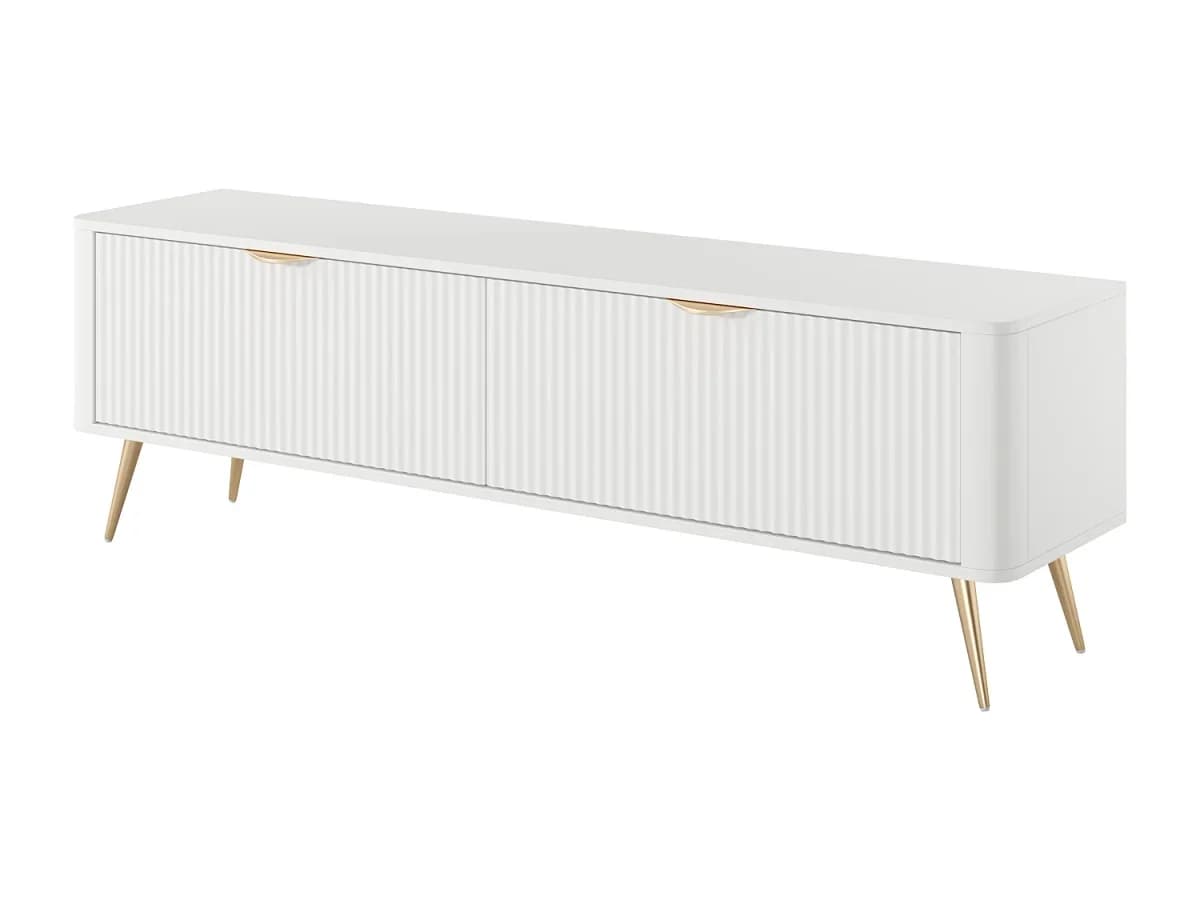 Armário de TV: Branco, 163,2 x 38 x 51,2 cm
