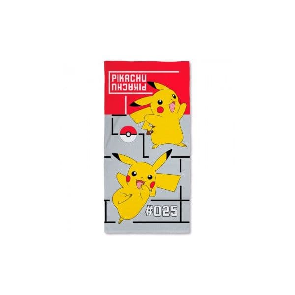 Nintendo Toalha Praia Pikachu Algodão 140x70cm