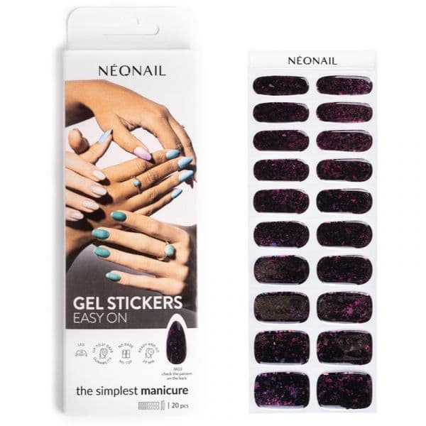 Neonail Easy On Gel Stickers Autocolantes para Unhas Tom M03 20 Un.