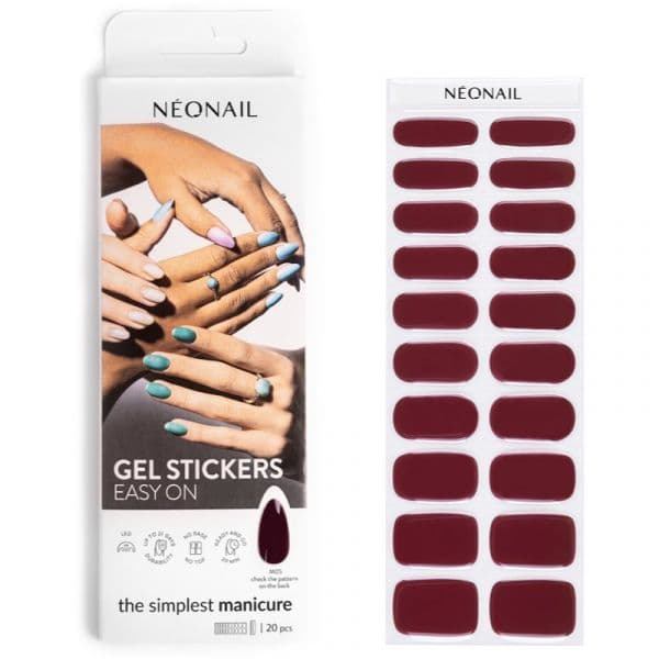 Neonail Easy On Gel Stickers Autocolantes para Unhas Tom M05 20 Un.