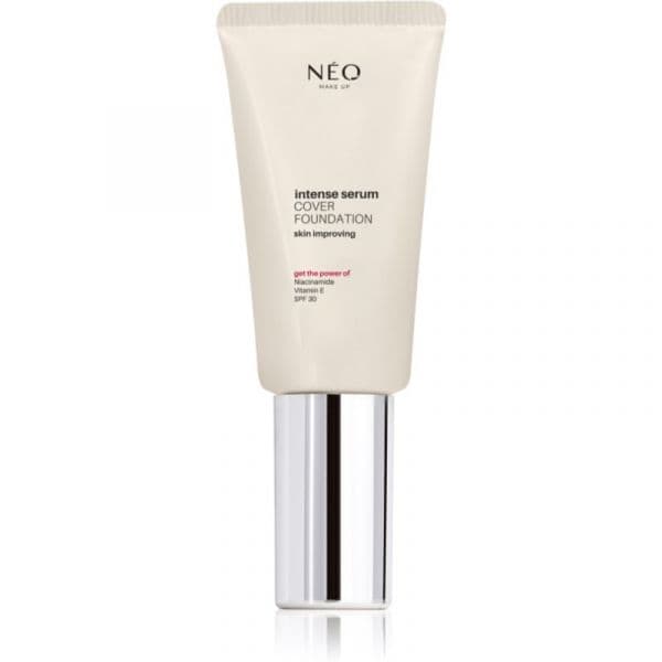 Neo Make Up Intense Sérum Cover Foundation Base para um Acabamento Natural SPF 30 Tom 01 Porcelain 30ml