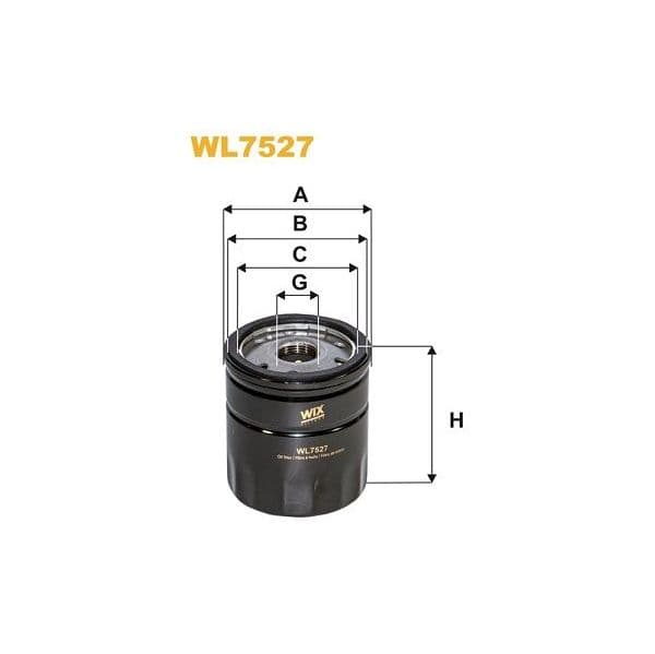 Wix Filters Filtro de Óleo - WL7527