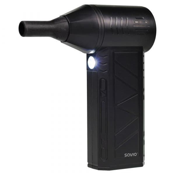 Savio Soprador de Folhas Elétrico MD-01 60W 7.4V Iões de Lítio 140 km/h Black