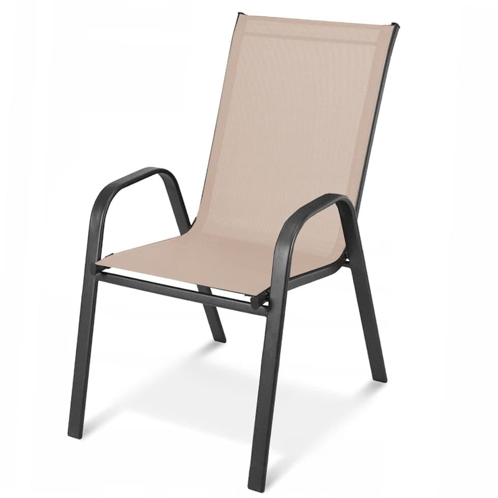 Cadeira jardim 54x65x89 cm tecido bege
