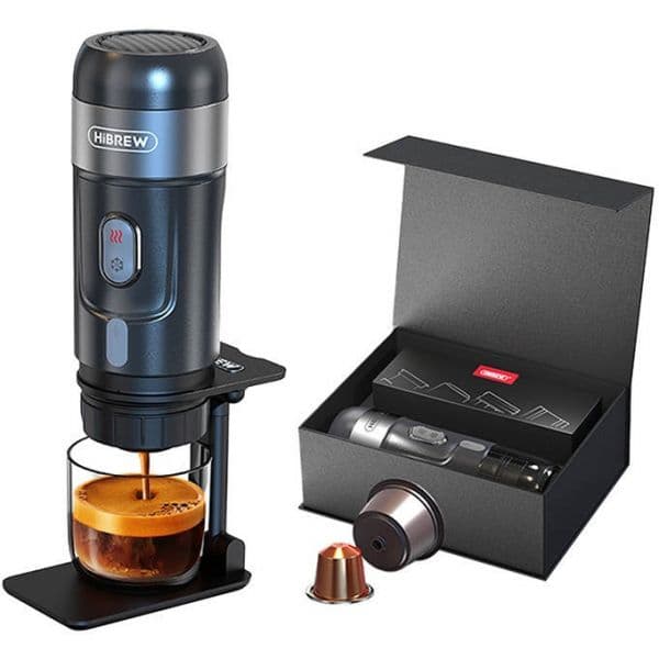Máquina de Café Hibrew Espresso Portátil "3-EM-1" 80W (preto) - H4A