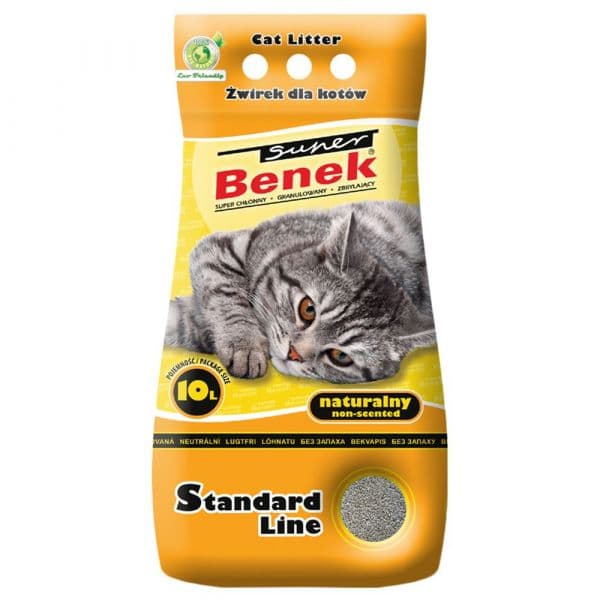 Super Benek Areia Aglomerante Natural Aroma Natural Gatos 25L
