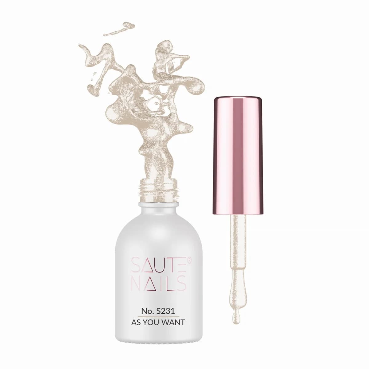 Verniz Gel Saute Nails S231 As you Want (Ouro Cintilante)