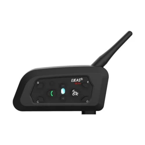Ejeas V6 Pro+ Intercomunicador Bluetooth 5.1 Full Duplex para Moto 6 Condutores com CVC e IPX6