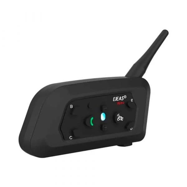Ejeas V6 Pro+ Intercomunicador Bluetooth 5.1 Full Duplex para Moto 6 Condutores com CVC e IPX6