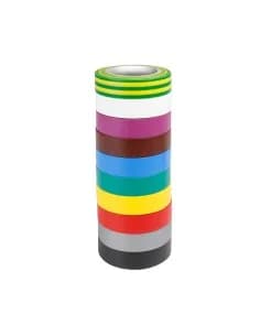 Adam Hall Accessories 580813 RNB 10 - Insulating Tape 0.13 x 15 mm x 10 m Set of 10 Colors