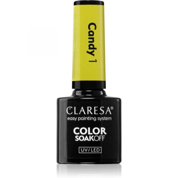 Claresa Soakoff UV/LED Color Candy Verniz de Gel para Unhas Tom 1 5g