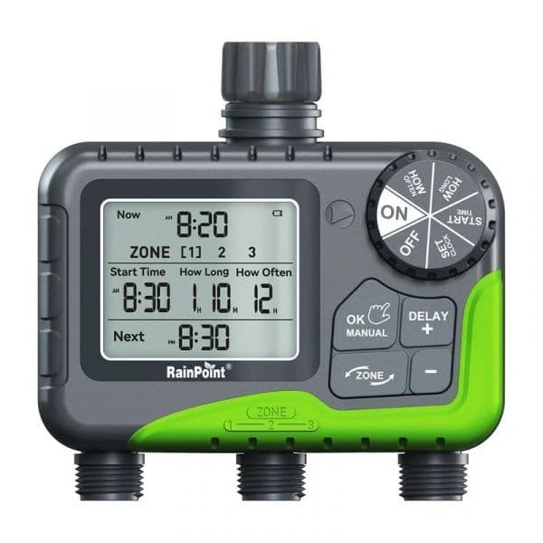 RainPoint Temporizador Mangueira 3 Zonas ITV305