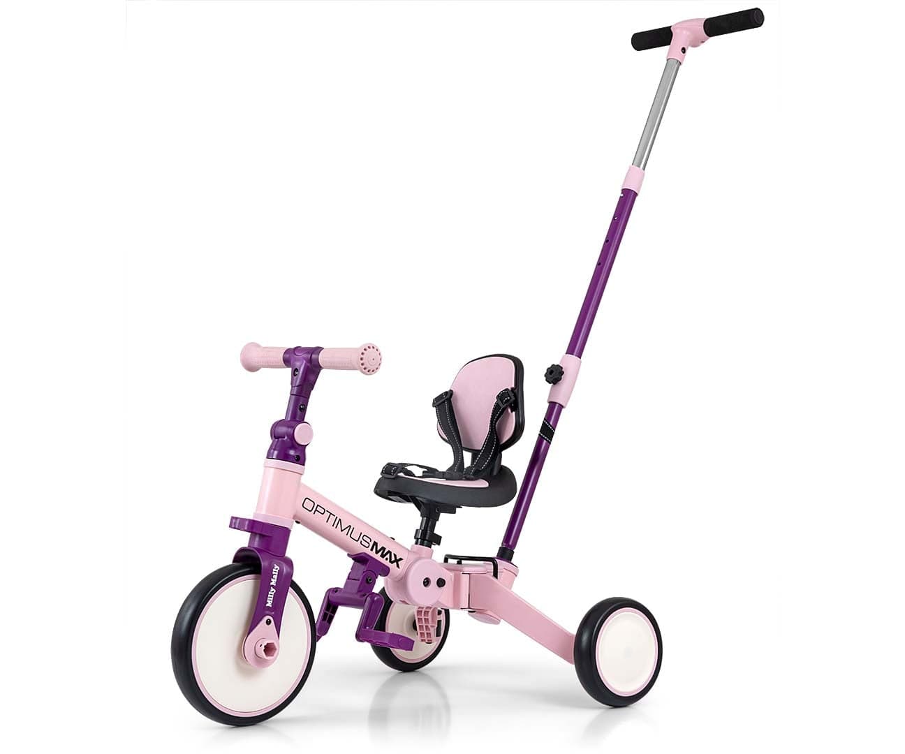 Bicicleta 5In1 Optimus Max Rosa Milly Mally