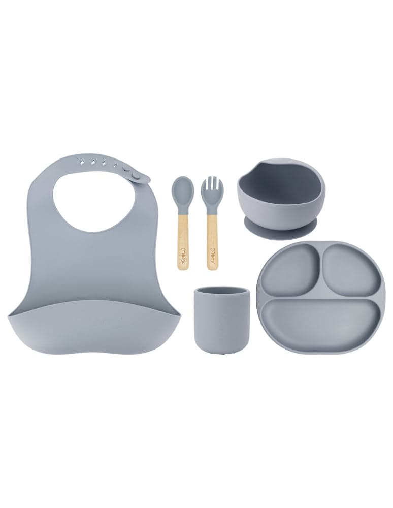 Conjunto de alimentação - 6 peças Momi Ami Grey