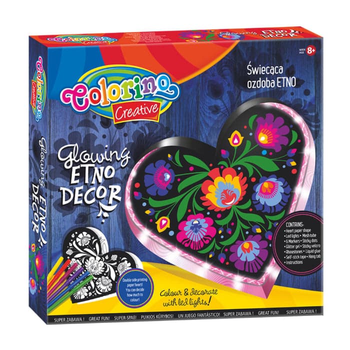 Colorino Set Decoração Etno Luzes led + Acessórios - PRT36841