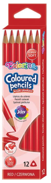 Colorino Lápis de Cor Colorino Vermelho 12 un. - PRT86495