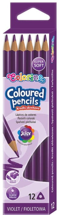 Colorino Pack 12 Lápis de Cor Colorino Violeta - PRT86549