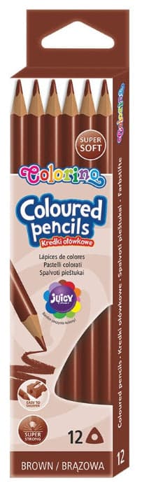 Colorino Pack 12 Lápis de Cor Colorino Castanho - PRT86556