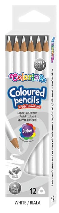 Colorino Lápis de Cor Branco 12 un. - PRT86570