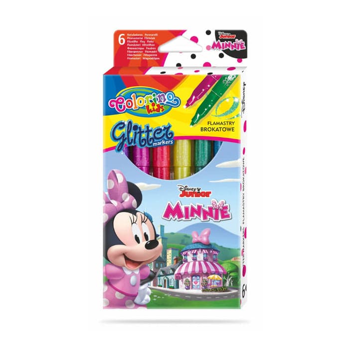 Colorino Caixa 6 Marcadores Glitter Disney Minnie - PRT90737
