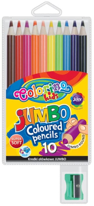 Colorino Lápis Redondo Jumbo 10 Cores - PRT33091