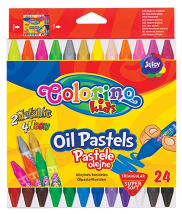 Colorino Pastel Óleo Triangular 24 Cores
