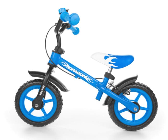 Bicicleta de Equilíbrio com travões Milly Mally Dragon Blue