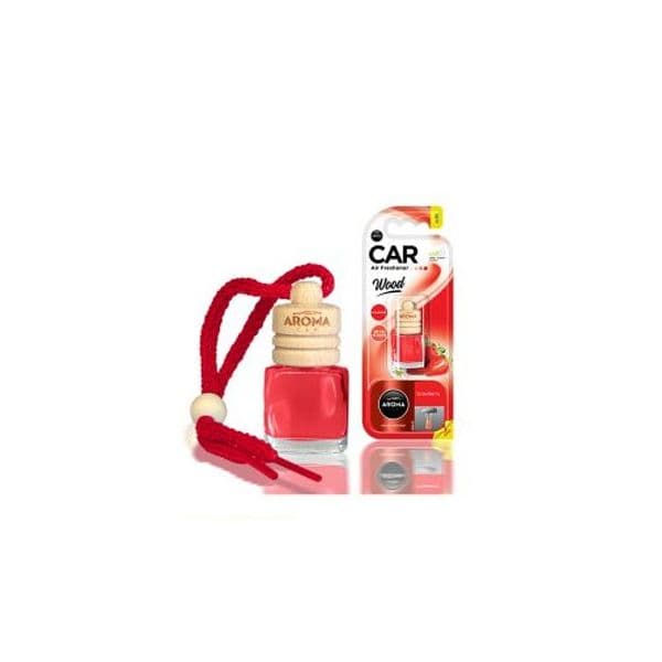 Aroma Car Ambientador Carro Aroma Car Wood Strawberry - 6861174