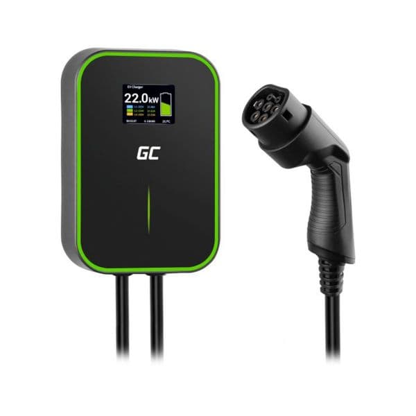 Carregador Wallbox Green Cell EV14 Tipo 2 22kW 32A 6m Preto - 5907813964053