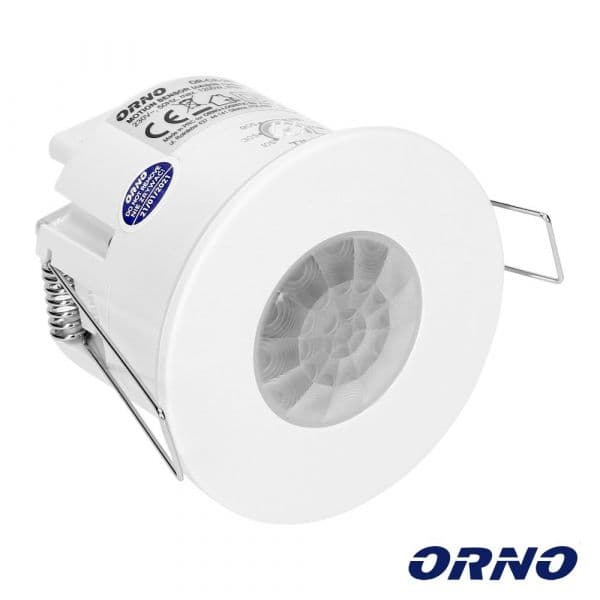 Orno Detetor de Movimentos Pir P/ Encastrar Branco OR-CR-267