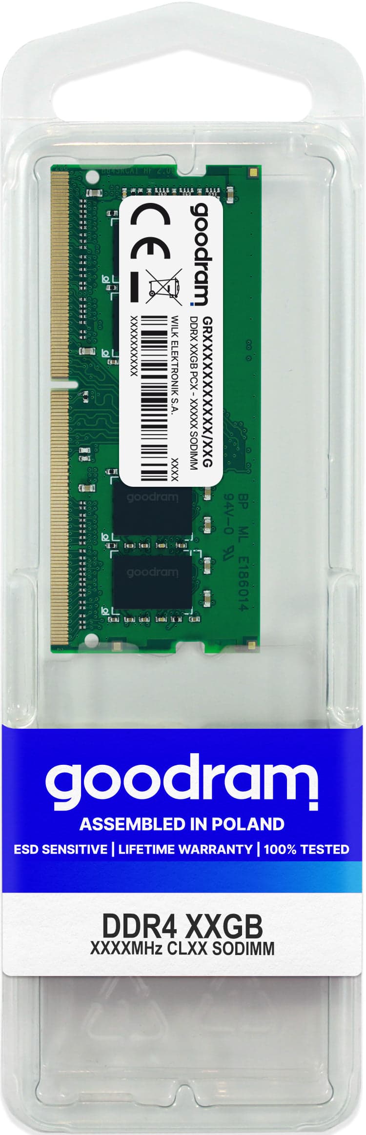 Goodram GR3200S464L22S/8G módulo de memória 8 GB 1 x 8 GB DDR4 3200 MHz
