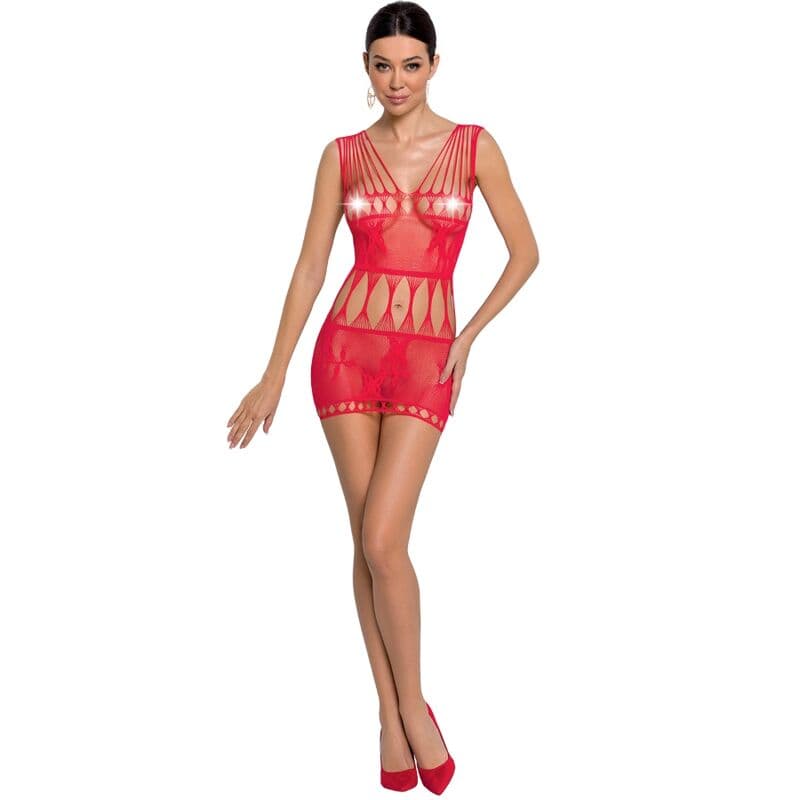 Passion Woman Bs090 Bodystocking Rojo