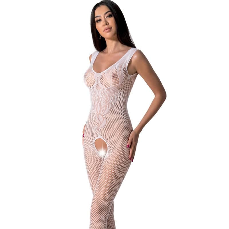 Passion BS098 Bodystocking Blanco Tamanho Unica