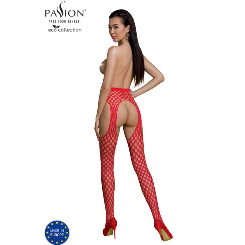 Passion Coleo Eco Bodystocking Eco S003 Vermelho
