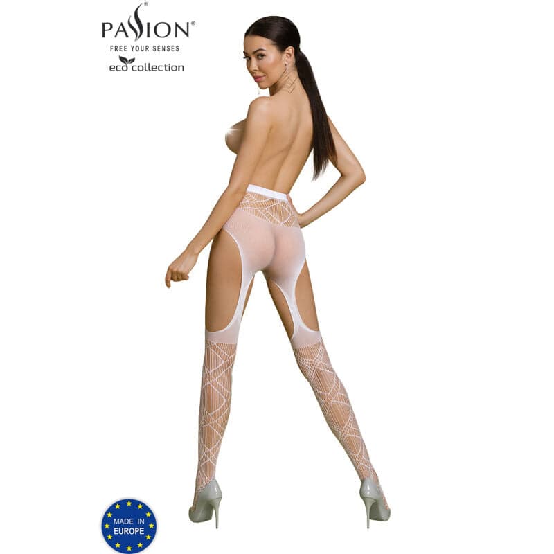Passion Eco Collection Bodystocking S005 White 150x27x213