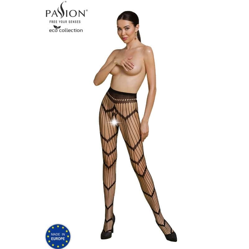 Passion Eco Collection Bodystocking S006 Black 150x27x213