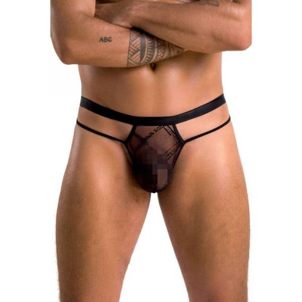 Passion 029 Thong Homem Collin Preto S/M