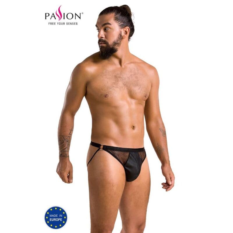 Passion 034 Slip Homem Open Luke Preto L/XL