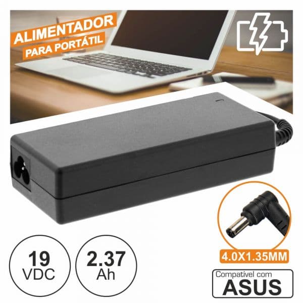Well Alimentador 110/220VAC - 19VDC 2.7A 45W Asus