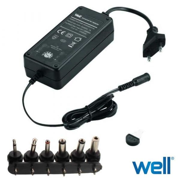 JOIN Alimentador Switching 6 Fichas Universal 5V-12V 3A - PSUP-SMP-3000MA