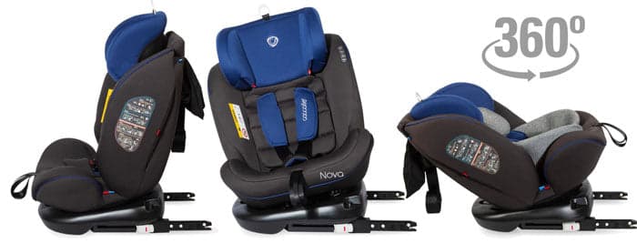 Coccolle cadeira auto Nova Blue Isofix 0-36 kg 360 rotativo