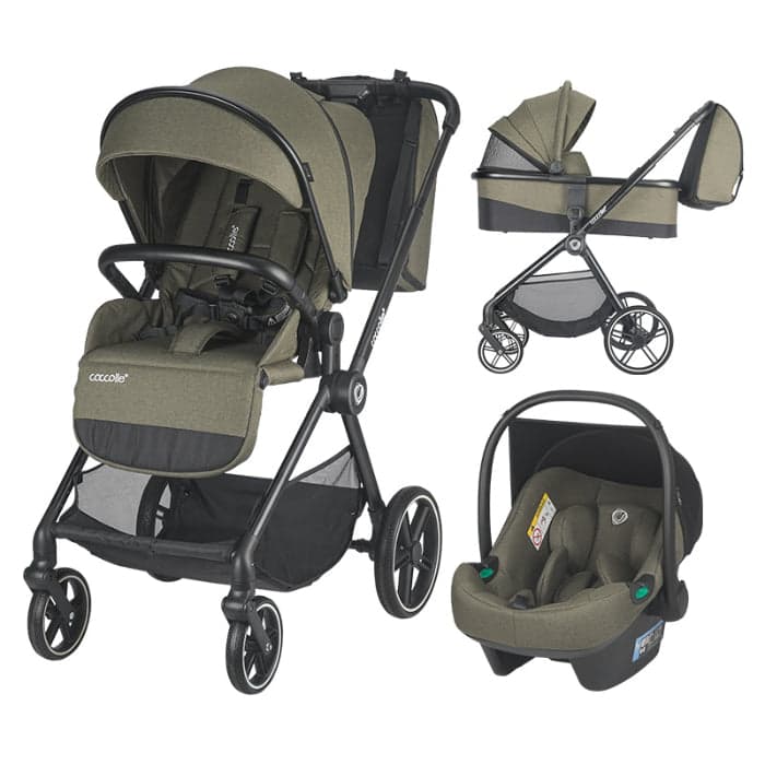 Carrinho de bebé 3in1 Coccolle Lissia Mosse Green