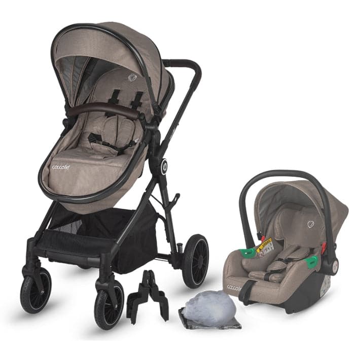 Carrinho de bebé convertível 3in1 Coccolle Ago Dessert Taupe