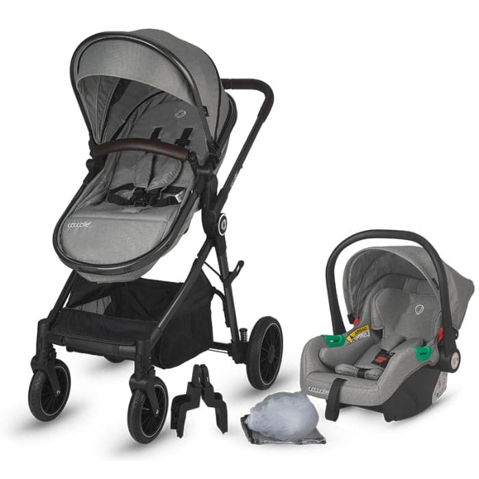 Carrinho de bebé convertível 3in1 Coccolle Ago Neutral Grey