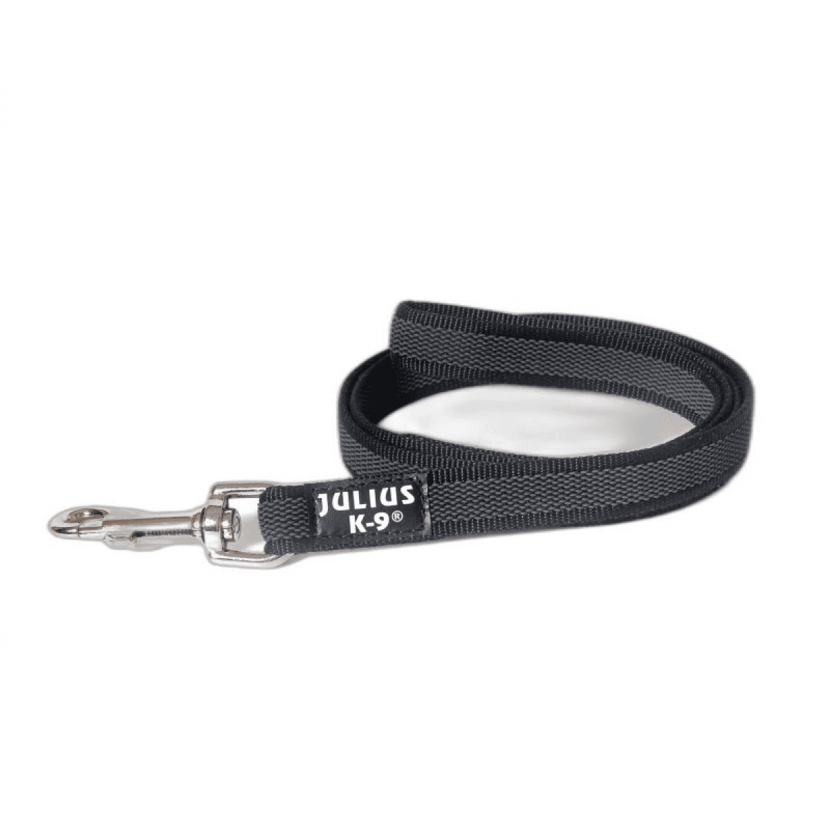 Julius-K9 Trela With Handle 1,2m Black