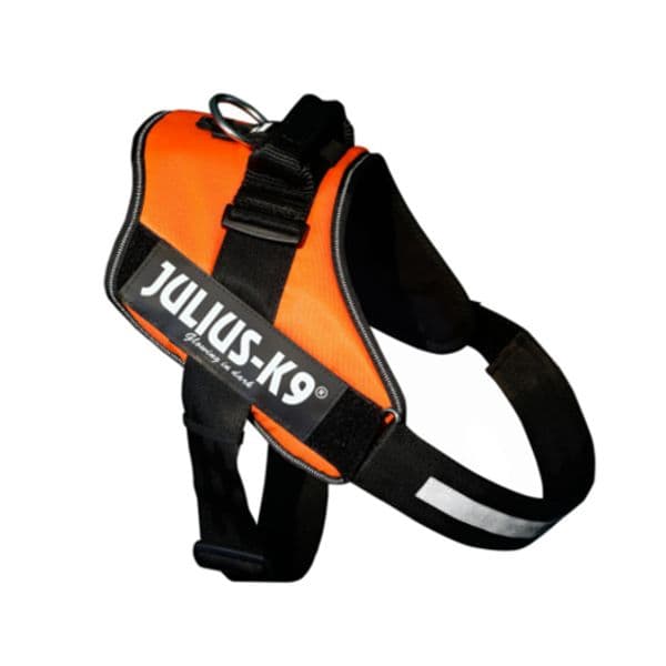 Julius-K9 Peitoral Ergonómico Idc Néon Laranja Mini