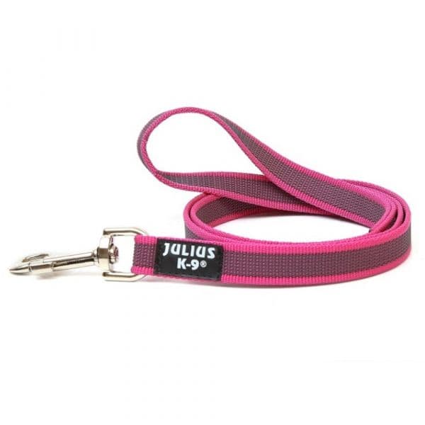 Julius-K9 Trela Color & Gray Super-grip K-9 Rosa 2 m/14 mm/30 Kg