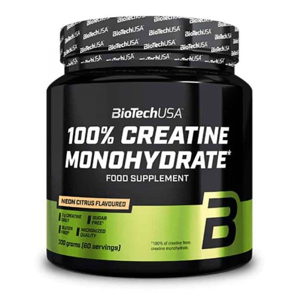 Biotech USA 100% Micronized Creatine Monohydrate 300g Citrus