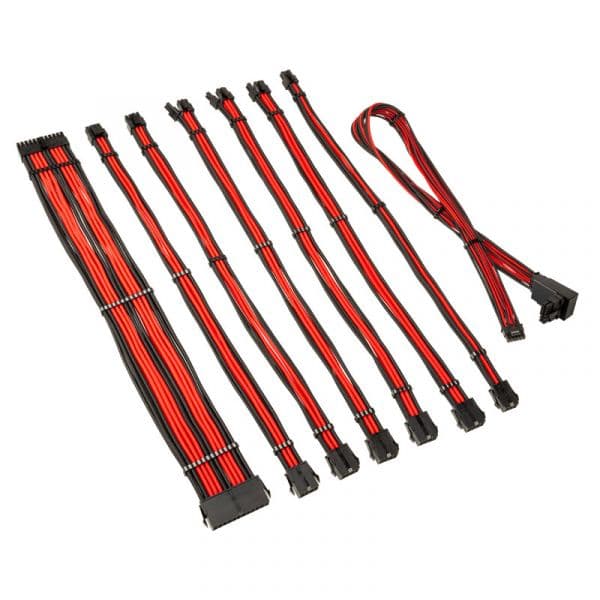Kolink Kit de Extensão Core Pro 12V-2x6 Type 2 Jet Black/Racing Red
