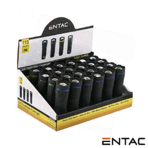 Expositor 24 Lanternas LED C/ 1W Zoom 110lm Ip44 - EFL-ZOOM-PL